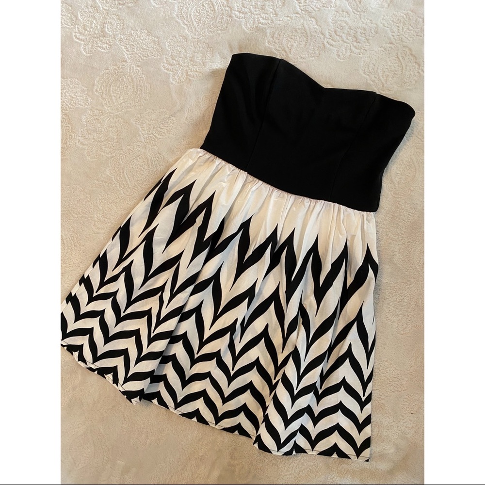 Black and white dress
